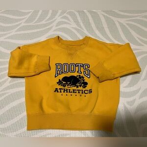 Roots Athletics Yellow Crew Baby Sweatshirt XL 18-24 months